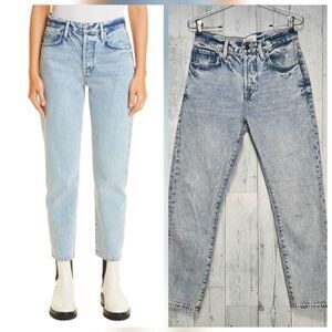 FRAME Le Original Stonewashed Ankle Jeans in Richlake Sz. 25